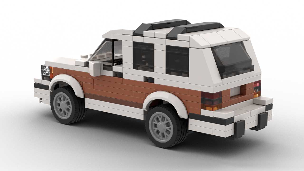 LEGO Jeep Grand Wagoneer ZJ Model Rear