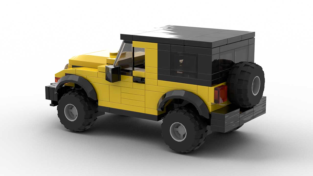 LEGO Jeep Wrangler TJ Model Rear