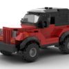 LEGO Jeep Wrangler YJ model front view