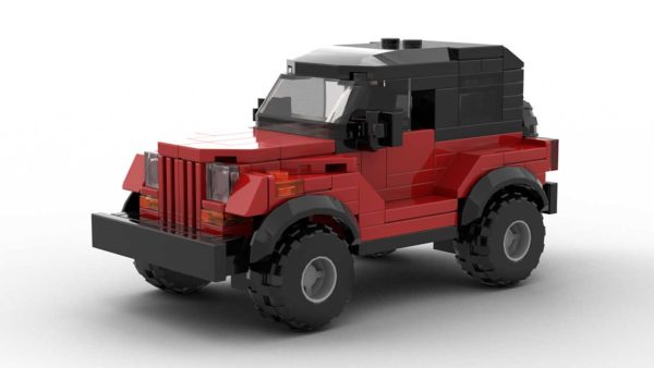 LEGO Jeep Wrangler YJ model front view