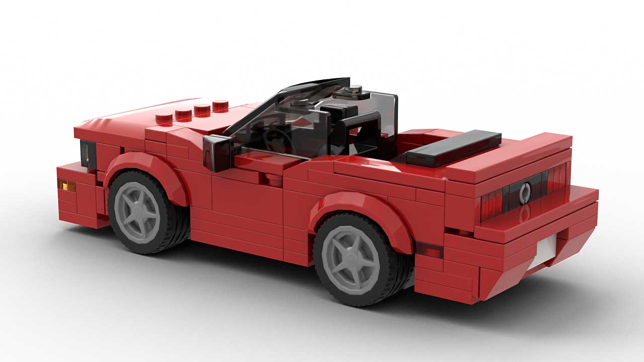 LEGO Ford Mustang 05 Convertible Model Rear