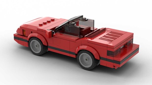 LEGO Ford Mustang 86 Convertible Model Rear
