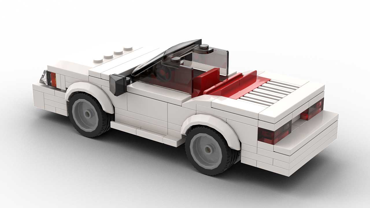 LEGO Ford Mustang GT 89 Convertible Model Rear