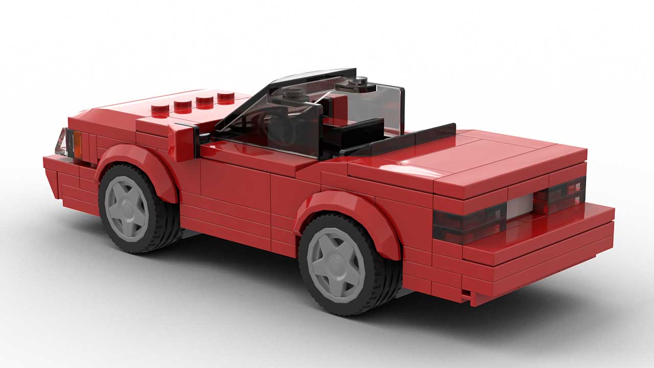 LEGO Ford Mustang LX 92 Convertible Model Rear