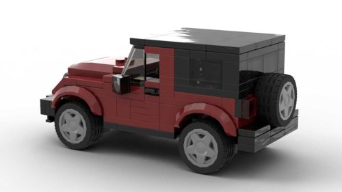 LEGO Jeep Wrangler JK 2-door Model Rear