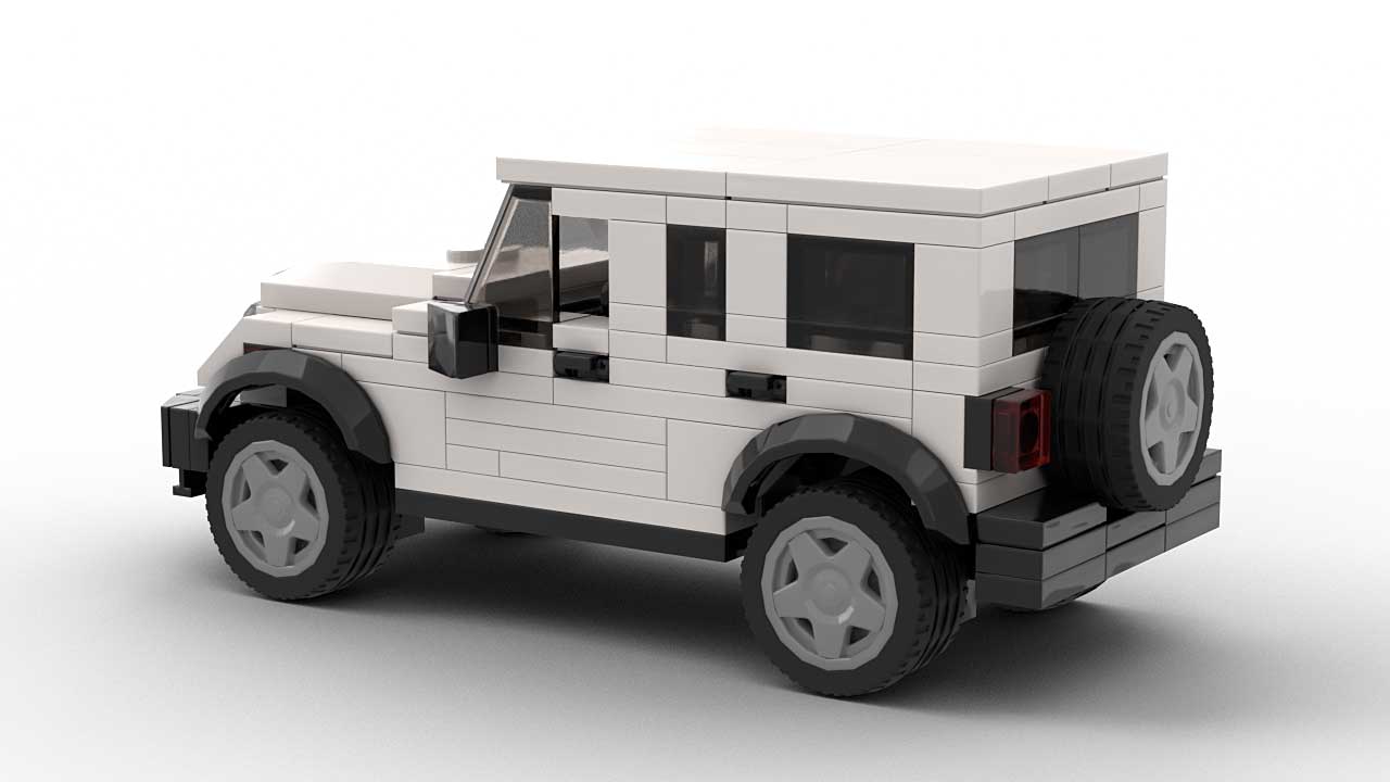 LEGO Jeep Wrangler JK 4-door Model rear