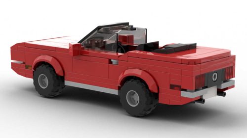 LEGO Ford Mustang 73 Convertible Model Rear