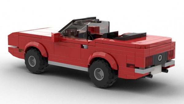 LEGO Ford Mustang 73 Convertible Model Rear