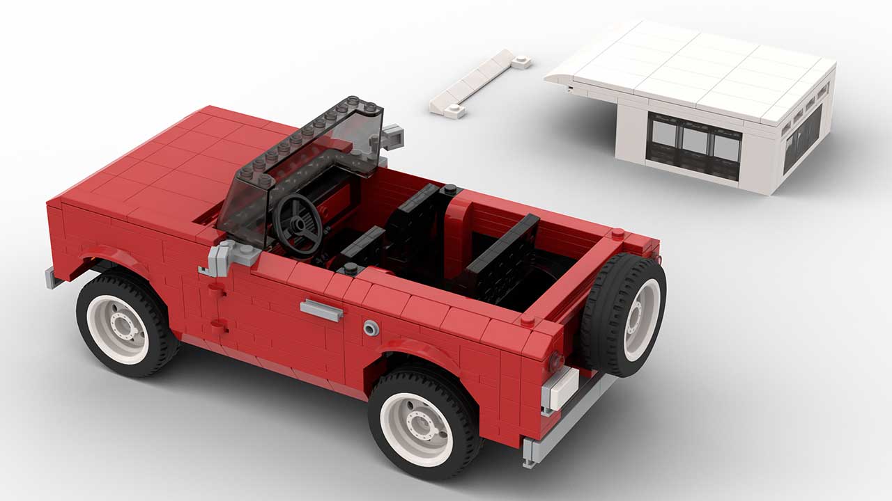 LEGO International Harvester Scout 800 Removed Model Roof
