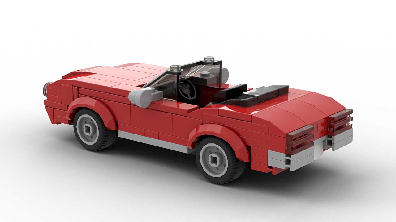 LEGO Pontiac Firebird 69 Convertible Model Rear
