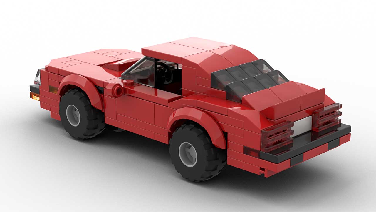 LEGO Pontiac Firebird Trans Am 74 Model Rear