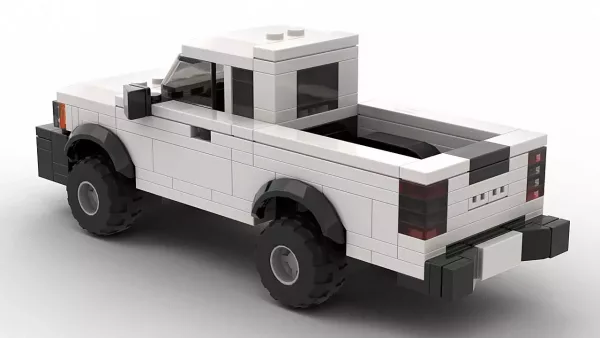 LEGO Nissan Frontier 02 Extended Cab Model Rear