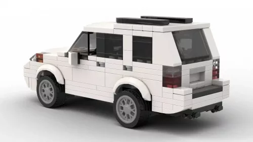 LEGO Acura MDX 05 scale model on white background rear