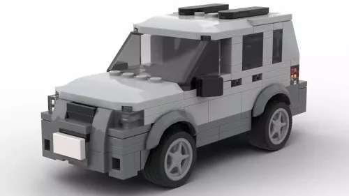 LEGO Ford Escape 01 scale car in gray color on white background