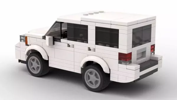 LEGO Honda Pilot 09 scale model on white background rear view