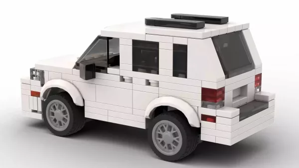 LEGO Mercury Mariner 05 scale model on white background rear view