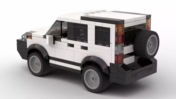 LEGO Honda CR-V 02 scale model on white background rear view