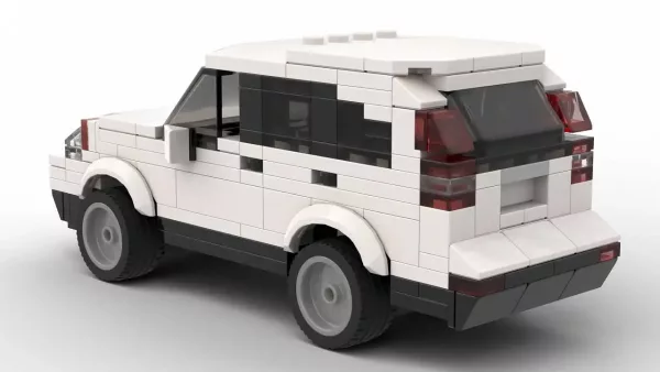 LEGO Honda CR-V 07 scale model on white background rear view