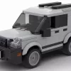 LEGO Honda CR-V 97 scale model in gray color on white background