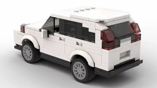LEGO Honda CR-V 17 scale model on white background rear view