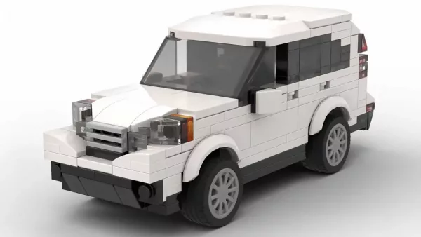 LEGO Honda CRV 14 scale model in white color on white background