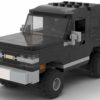 LEGO Chevrolet K5 Blazer 89 scale brick model in black color on white background