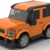 LEGO Honda Element EX 07 scale brick model in orange color on white background