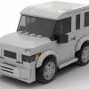 LEGO Honda Element SC 08 scale brick model in gray color on white background